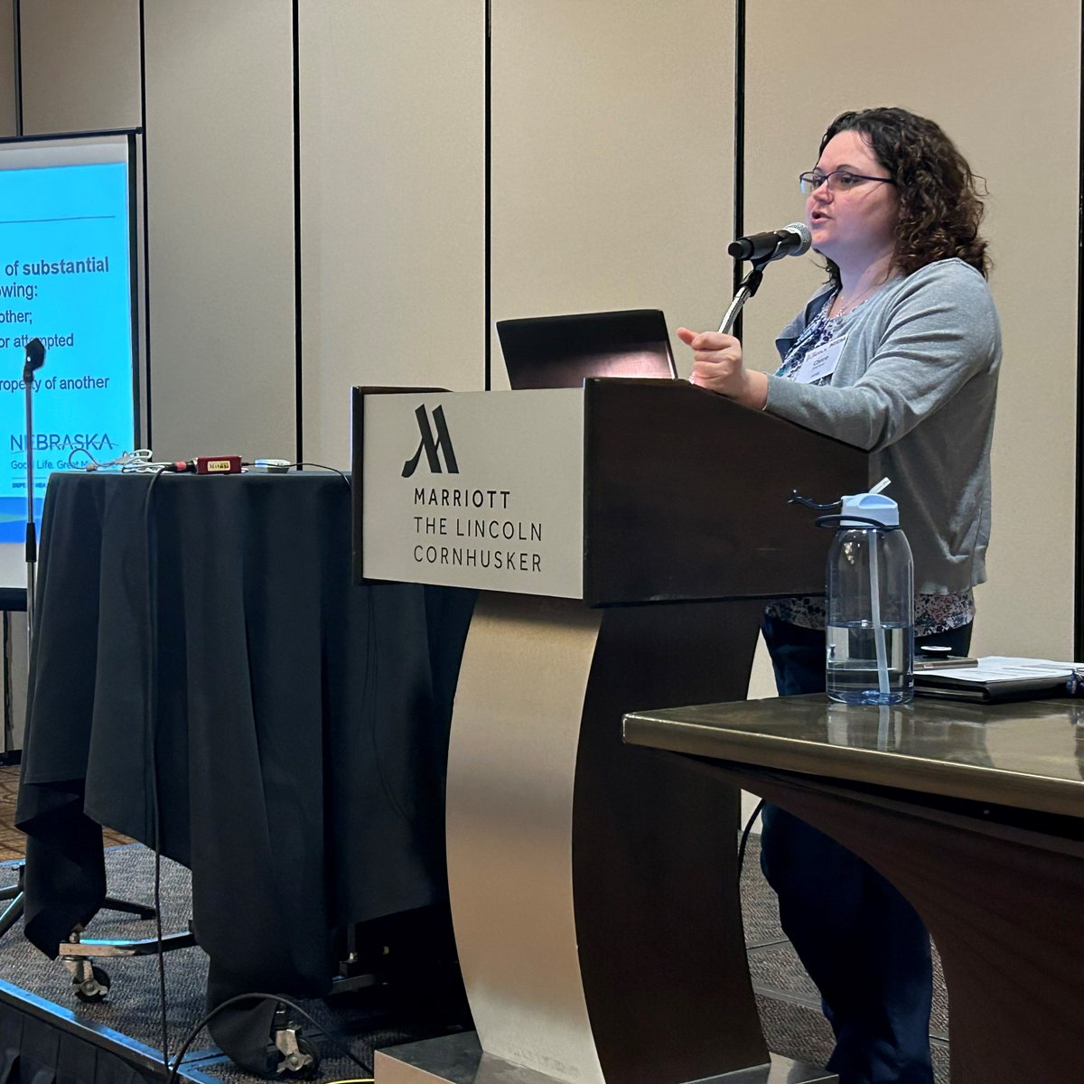 countyattorneys's tweet photo. Day 1: Sharing information at the Nebraska County Attorneys Association Boot Camp for newly elected Nebraska county attorneys. #necaa https://t.co/j6lxHgXxKC