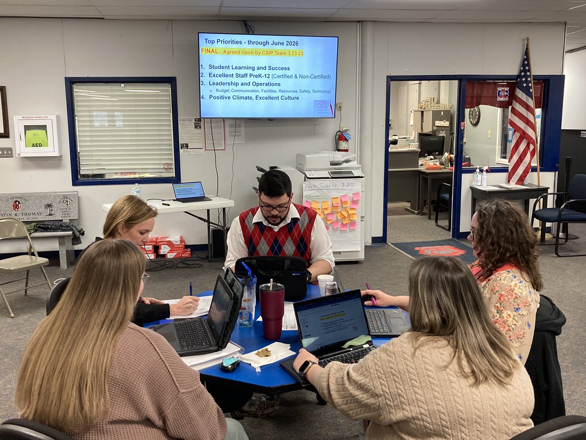 KDFIREDUP's tweet photo. Thank you Appleton City R-II CSIP team for a powerful night of collaboration, developing the district’s top priorities and writing measurable / SMART goals. #WeGetTo #MSIP6 #CSIP @MASALeaders @moasbo https://t.co/5Ww24g0tjm