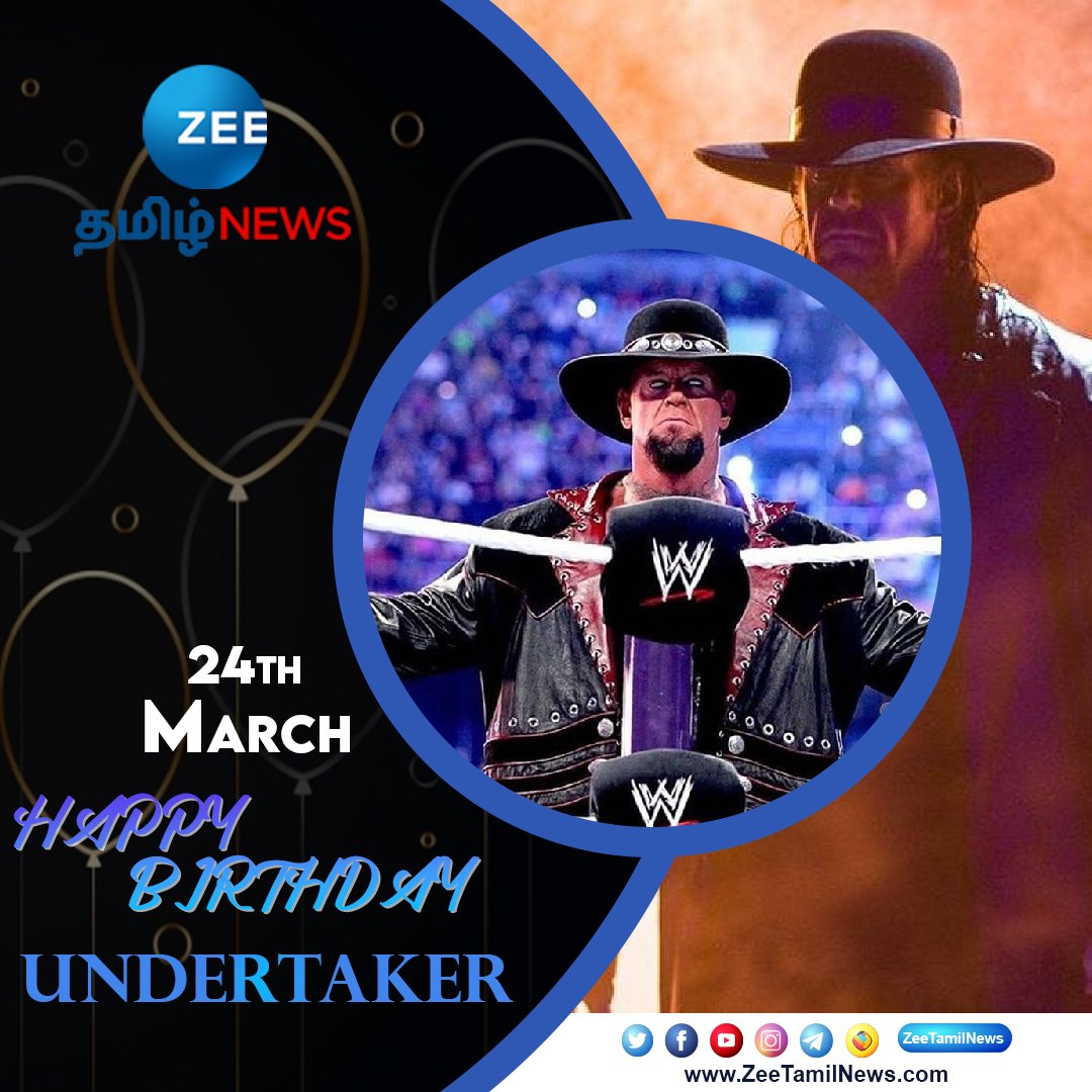 ZeeTamilNews's tweet photo. "The Undertaker" 🎂90'ஸ் கிட்ஸ்களின் நாயகன் "7 உயிர்கள் கொண்ட அதிசய மனிதன்" பிறந்த தினம் இன்று!🎂
#MarkWilliamCalaway | #MarkWilliam | #TheUndertaker | #HBDUndertaker | #Undertaker | #HappyBirthDayUndertaker | @undertaker | #ZeeTamilNews https://t.co/bXiG9Wt12j