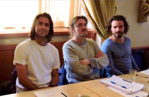 #MusketeersEurope Back to 2014 & 2015 and the #ReadThrough of #TheMusketeers seasons 2 & 3 ⚜️ 1) #AdrianHodges #ColinWratten #LukePasqualino #TamlaKari -2) #HowardCharles #MarcWarren #RyanGage - 3) Luke, Howie, Santi (?) - 4) Luke, #TomBurke #SantiagoCabrera #MissingTheMusketeers