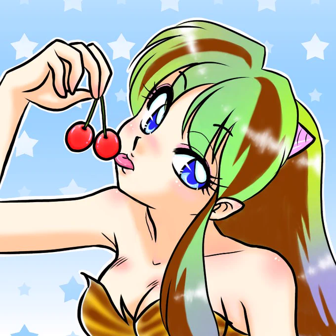 サクラ…ンボ ラムちゃん過去絵をちょっと修正しました 
