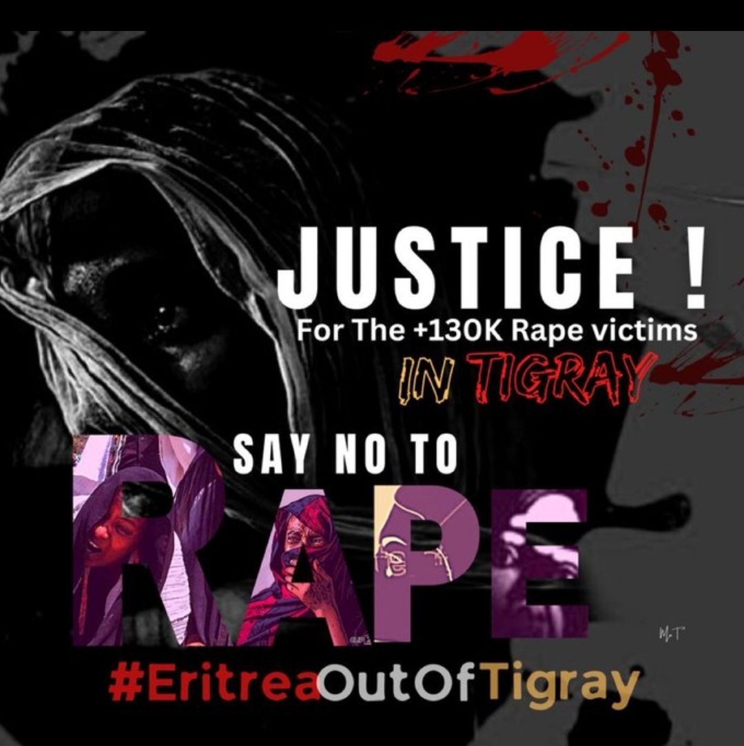 HopeEnough1's tweet photo. Ethiopian and Eritrean
troops are guilty of weaponizing rape and sexual violence against young girls,boys, and women.
#Justice4TigraysWomenAndGirlsAndBoys #stopweaponizingrape
#FreeTigray @SecBlinken @UNHumanRights @UN_HRC @hrw @WomensHealthMag @UN_Women @WHO @USAmbUN 1 https://t.co/VSbSusYwhn