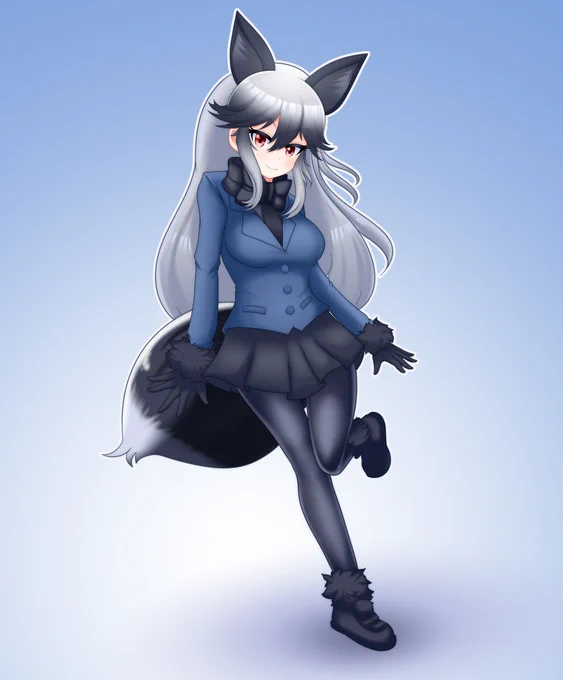 Silver fox#けものフレンズ #kemonofriends 