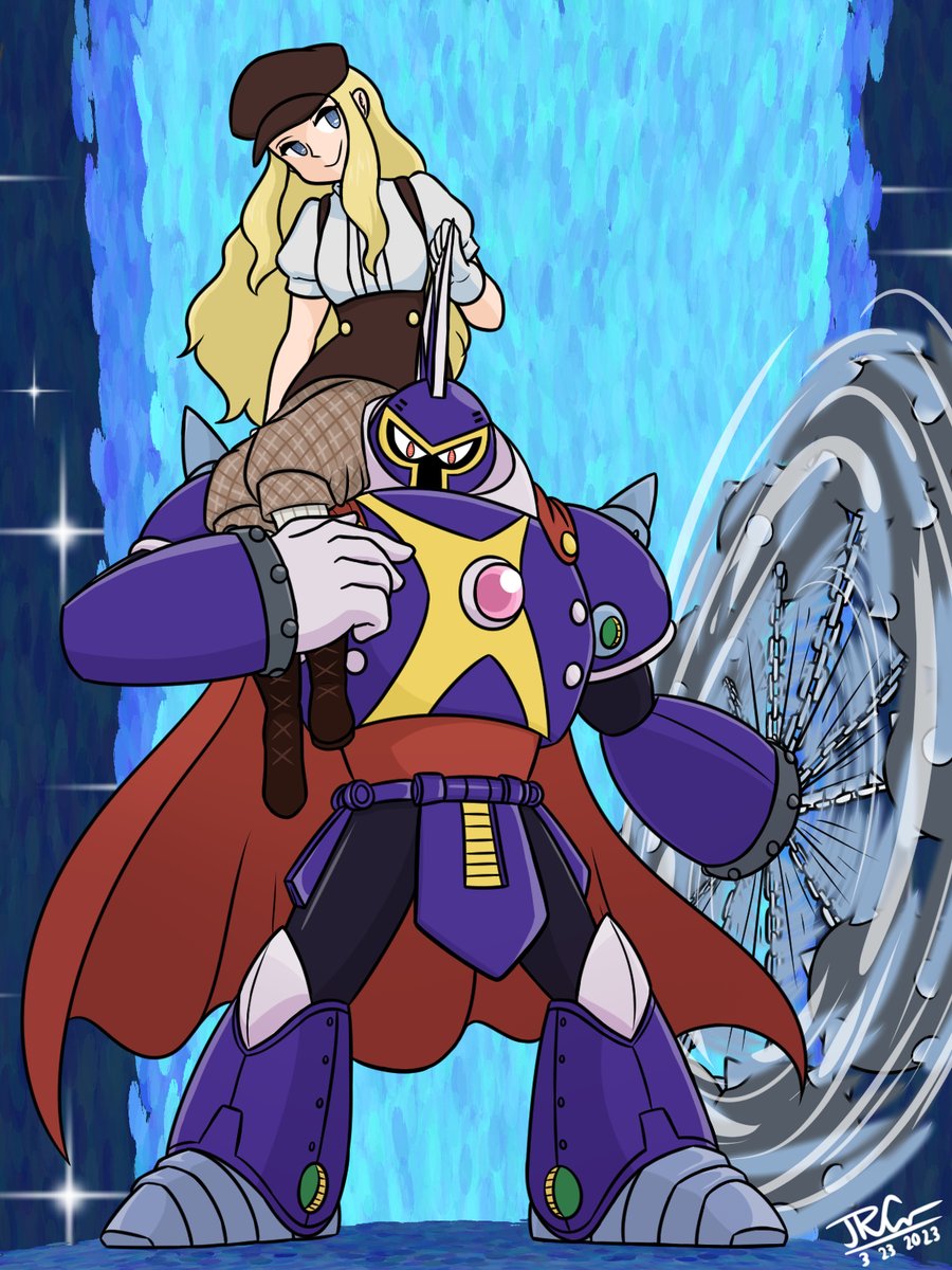 JDAlbum's tweet photo. Sketch for @/Melodicity
Princess Pride from Battle Network valiantly guarded by the Classic/Megamix incarnation of Knight Man #March #Day23 2023 #MegaMan #BattleNetwork #MM6 #PrincessPride #KnightMan #jdarts #bean #jdc https://t.co/XiX3OKjYhN
