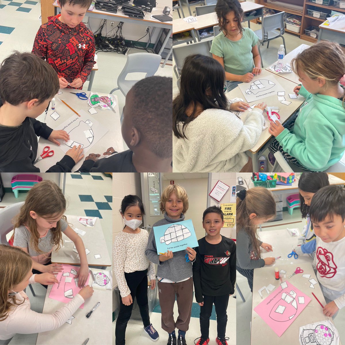 mrs_power3's tweet image. Division Challenge: Today we reviewed our division facts with this fun puzzle activity. 🧩➗The students had to rotate the pieces around and analyze what they could do differently until they fit. Loads of critical thinking came into play! #welovemath  #perseverence #growthmindset