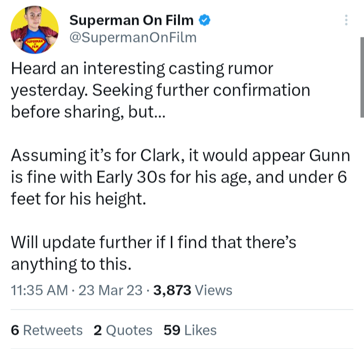 GiantFingSpider's tweet photo. @TheComixKid ya think it's the same source as Armie Hammer being locked down as Reeves' The Batman or Affleck directing Superman: Legacy??? https://t.co/c7Q3yZizRl