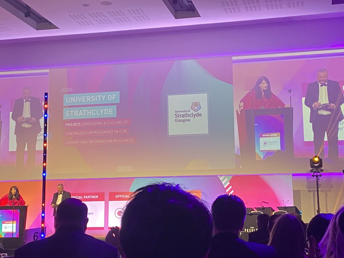 unistrathlean's tweet photo. Sadly no win for us tonight but honoured to have made the shortlist, and huge congratulations to HM Land Registry for taking home the award #SWL23 https://t.co/CxtHclO8Il