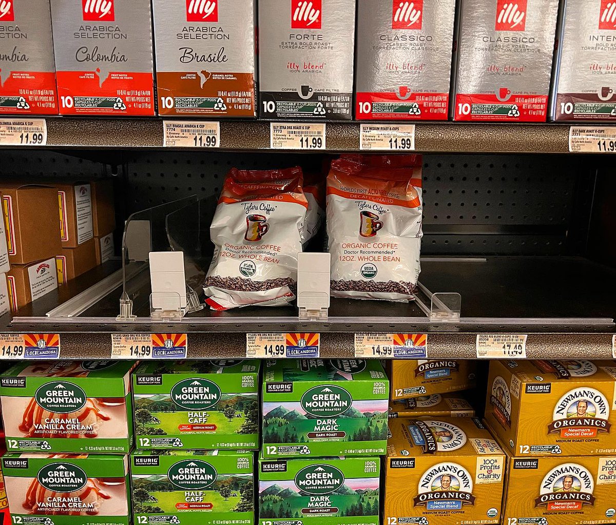 Flying off the shelves at AJ’s Fine Foods in Tucson! Restock coming soon ☕️🎉 #acidfreecoffee