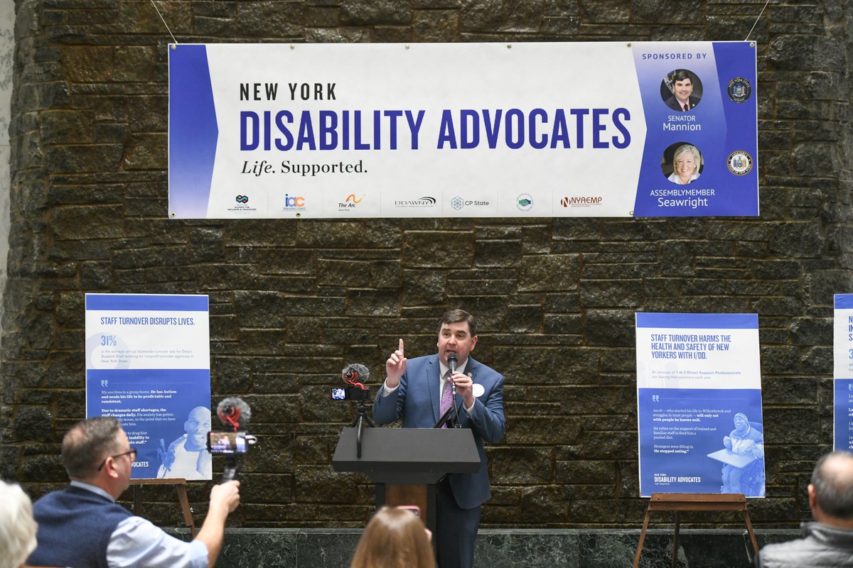 JohnMannionNY22's tweet photo. What a turnout and what a privilege to host @NYDisabilityAdv in Albany today!

It's my honor to stand with all of you I am committed to delivering resources and policies that bring dignity, respect, and the quality of life every person with an I/DD deserves and requires. https://t.co/unuGtip1wY