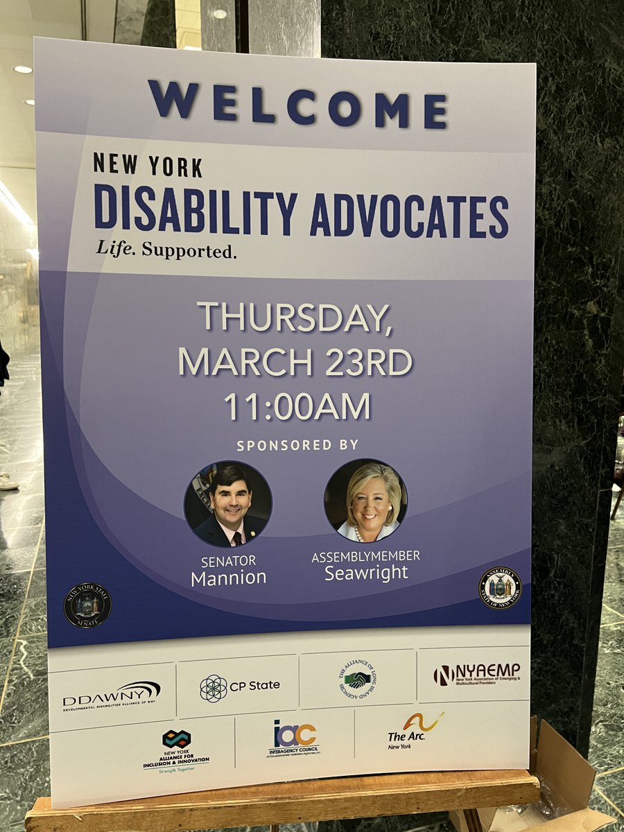 JohnMannionNY22's tweet photo. What a turnout and what a privilege to host @NYDisabilityAdv in Albany today!

It's my honor to stand with all of you I am committed to delivering resources and policies that bring dignity, respect, and the quality of life every person with an I/DD deserves and requires. https://t.co/unuGtip1wY