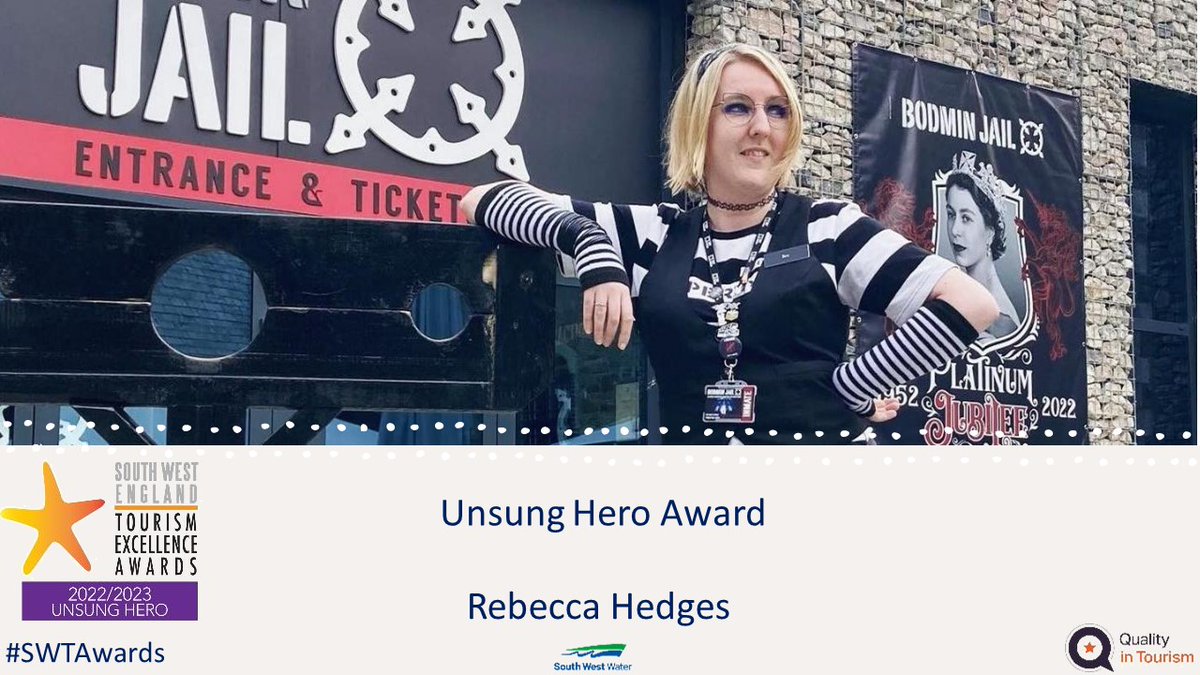 swtourismawards's tweet photo. Many congratulations Rebecca @BodminJail1779, Mary at #Birchcroft Hideaway and Doug, a #Plymouth Cruise Ambassador #UnsungHeroes #SWTA https://t.co/j3y7ePVSzt