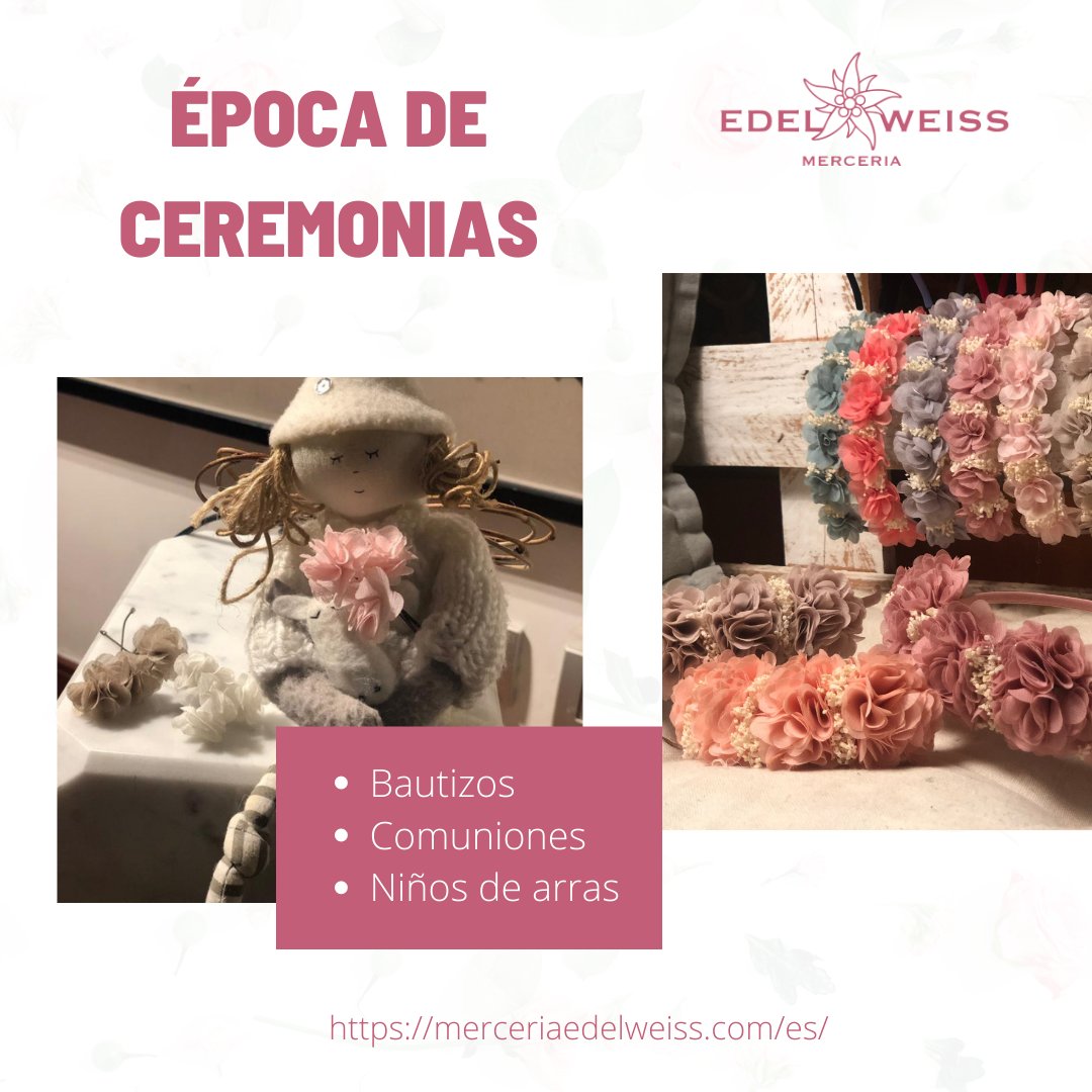 MercEdelweiss's tweet photo. Época de ceremonias

¿Ya tienes todo lo necesario?🤔

Tenemos toda clase complementos para tus pequeños, ya sea para:
- Bautizos
- Comuniones
- Niños de arras

¡Ven a por los tuyos ya! https://t.co/47Nq7LRLQV