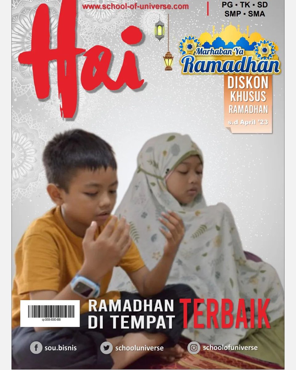 SchoolUniverse's tweet photo. #puasa #ramadhan #ppdb #sekolahalam #schoolofuniverse Selamat menunaikan ibadah Shaum Ramadhan 1444H Semoga ibadah puasa kita mendapat rida dari Allah SWT dengan meraih ketakwaan kita kepada Allah SWT. https://t.co/PUCKDjvgMs