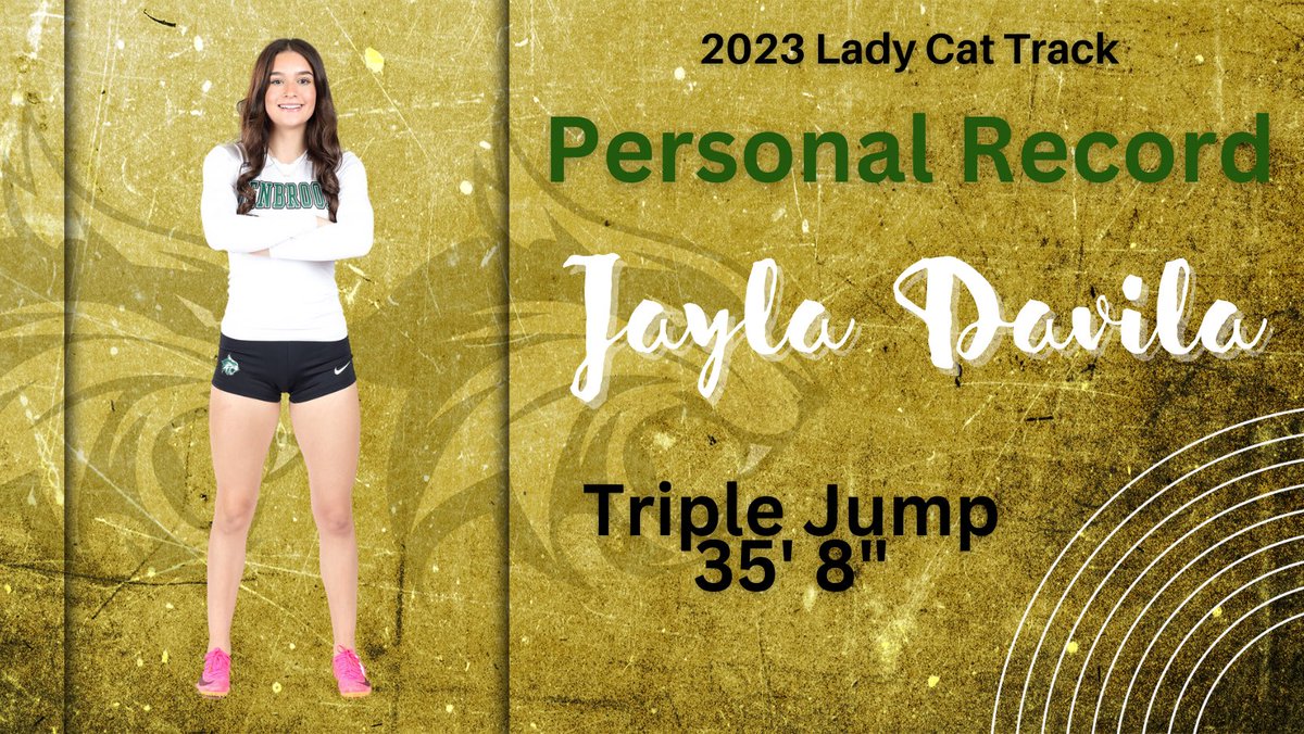 Jayla Davila with a new PR in Triple Jump!