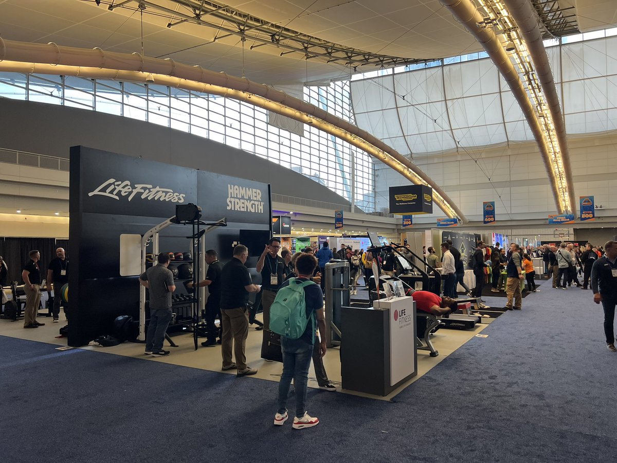 cdantzler16's tweet photo. @NIRSAlive 2023 is up and running!   Stop by the @LifeFitness @HammerStrength booth for the latest and greatest equipment that’s out there!  🔨💪💥 https://t.co/jZSLJrWoGO