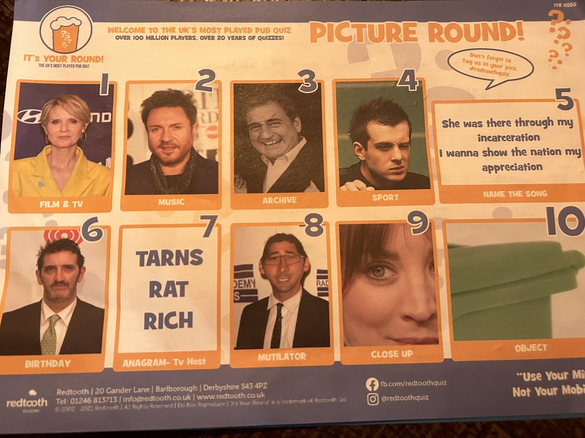 EltonColette's tweet photo. @tobytarrant your dad was the answer to number 7 on the pub quiz tonight 🍺 https://t.co/jMhDOntkL4
