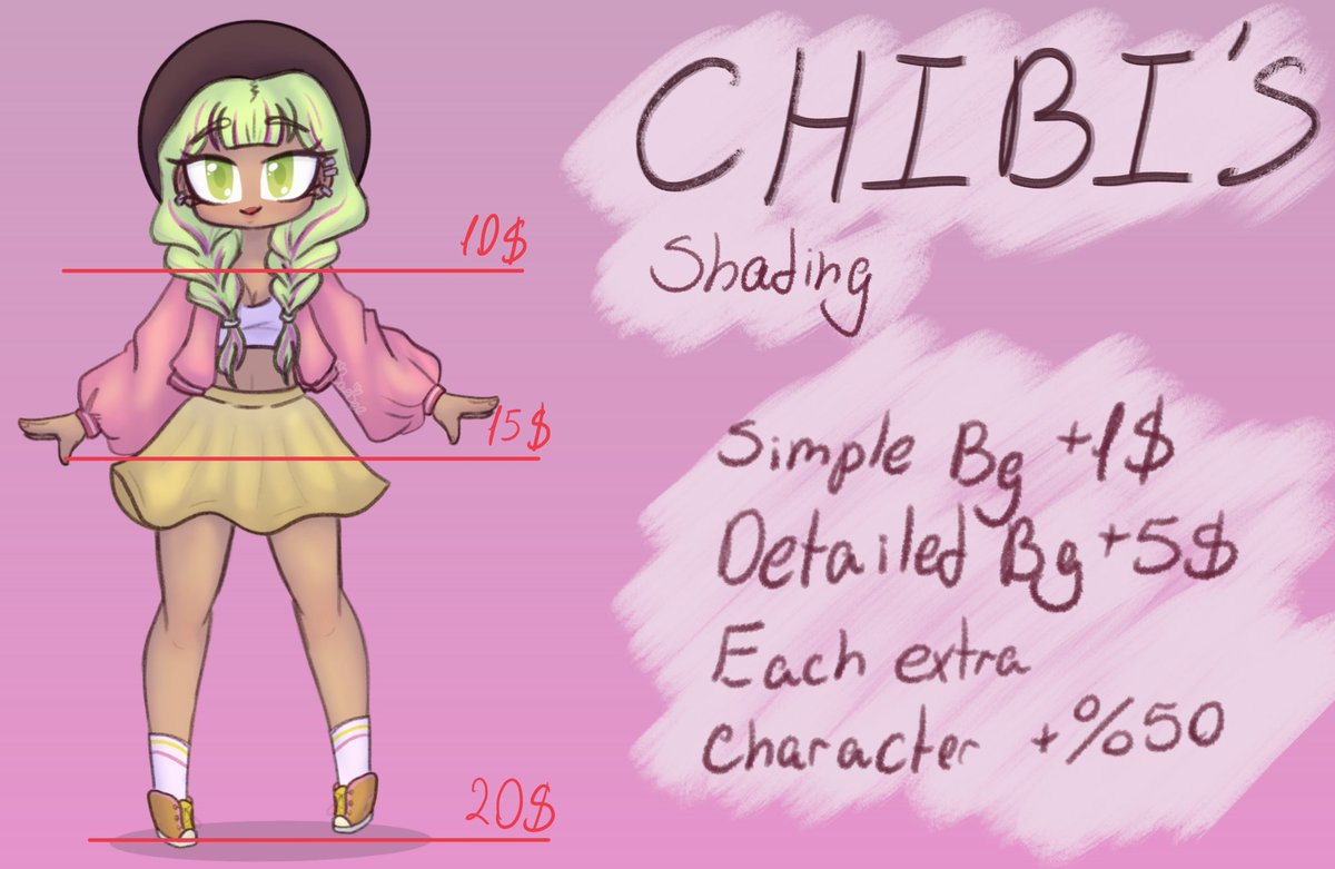 BaeBeeDraws's tweet photo. Chibi Commissions are now open!π
π©΅ Payment through PayPal π©΅
#art #ArtCommission #artcommissions #digitalart #chibi #chibiart #baebee #BaeBeeArt https://t.co/xLgADl7etc