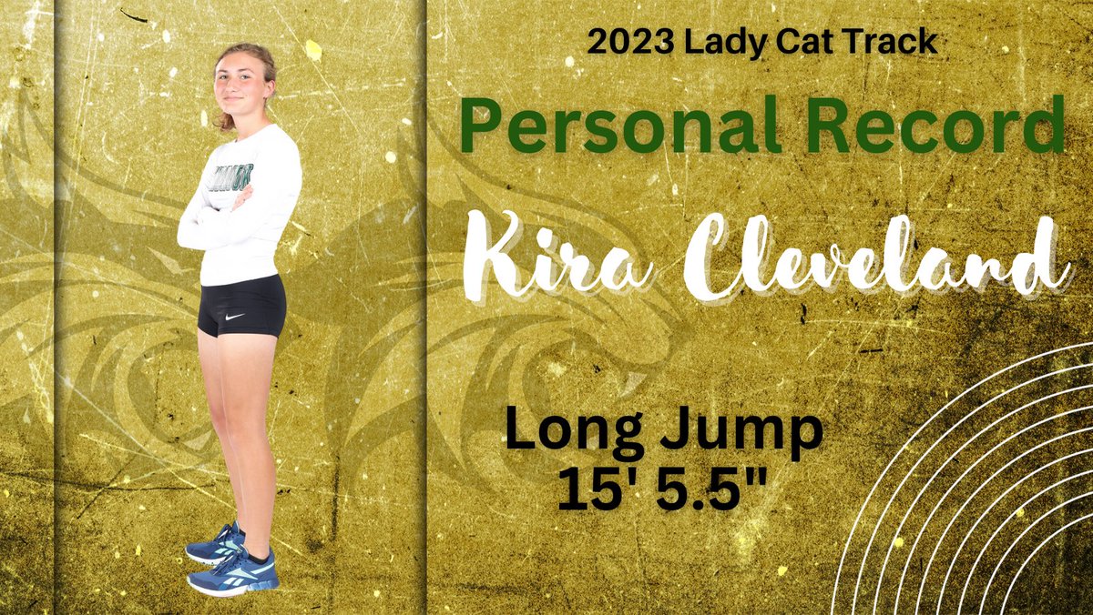 Freshman, Kira Cleveland, with a new PR in Long Jump!