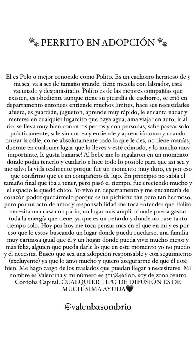 ValennBasombrio's tweet photo. Hoy más que nunca necesito la colaboración de esta red social. Ayúdenme a difundir porfis💗 https://t.co/CYd967dFJy