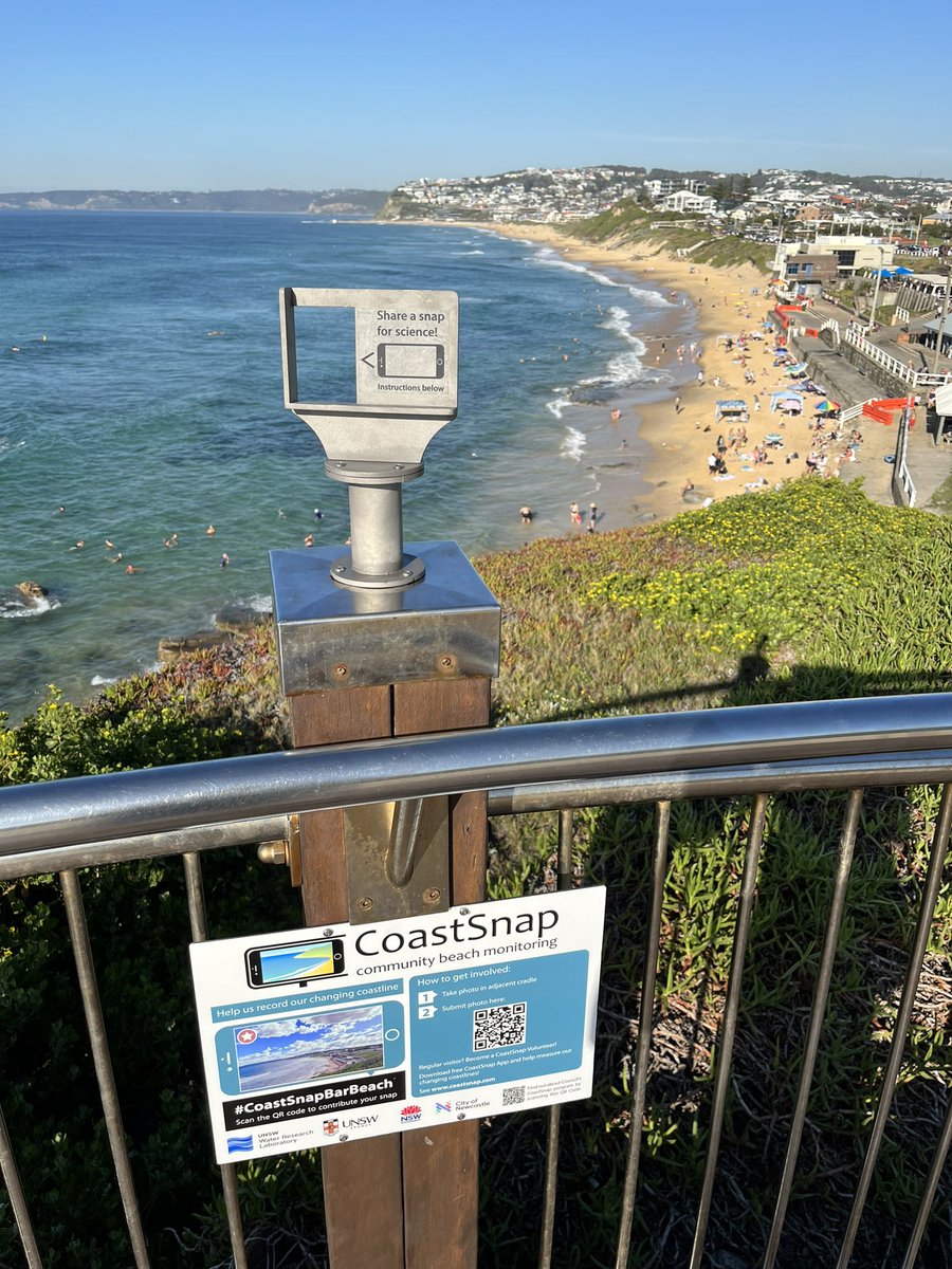 MikeKinsela's tweet image. New #CoastSnap stations at my new locals #BarBeach &amp;amp; #Merewether are growing community awareness of our dynamic coasts &amp;amp; help Novocastrians map beach change through time. And right on time for @surfest! Well done @CityNewcastle @nswenviromedia @UNSWWRL CoastSnap.com