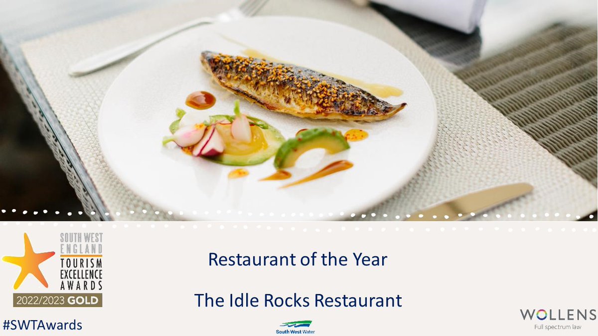 Our @wollenslaw winners and #SWTAwards restaurant of the year is @TheIdleRocks, many congratulations!