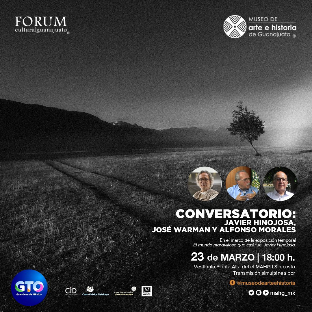mahg_mx's tweet photo. 📣Súmate al Conversatorio entre el fotógrafo #JavierHinojosa + #JoséWarman socio fundador y director general de #ENDESU + #AlfonsoMorales investigador, escritor, editor y curador

📚Habrá venta de Folios de la expo

🗓️23 marzo
🕕6pm
🆓SinCosto https://t.co/TxdheWO34i