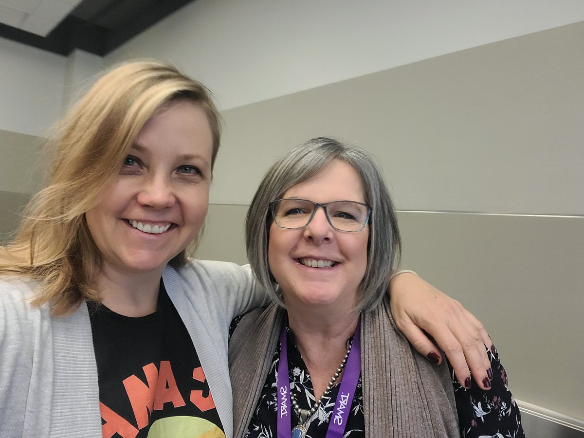 paigesomoza's tweet photo. Conferences are for seeing friends/ people you respect and admire. @averyteach #idedchat #NCCE23 https://t.co/g0ktC6IzFo