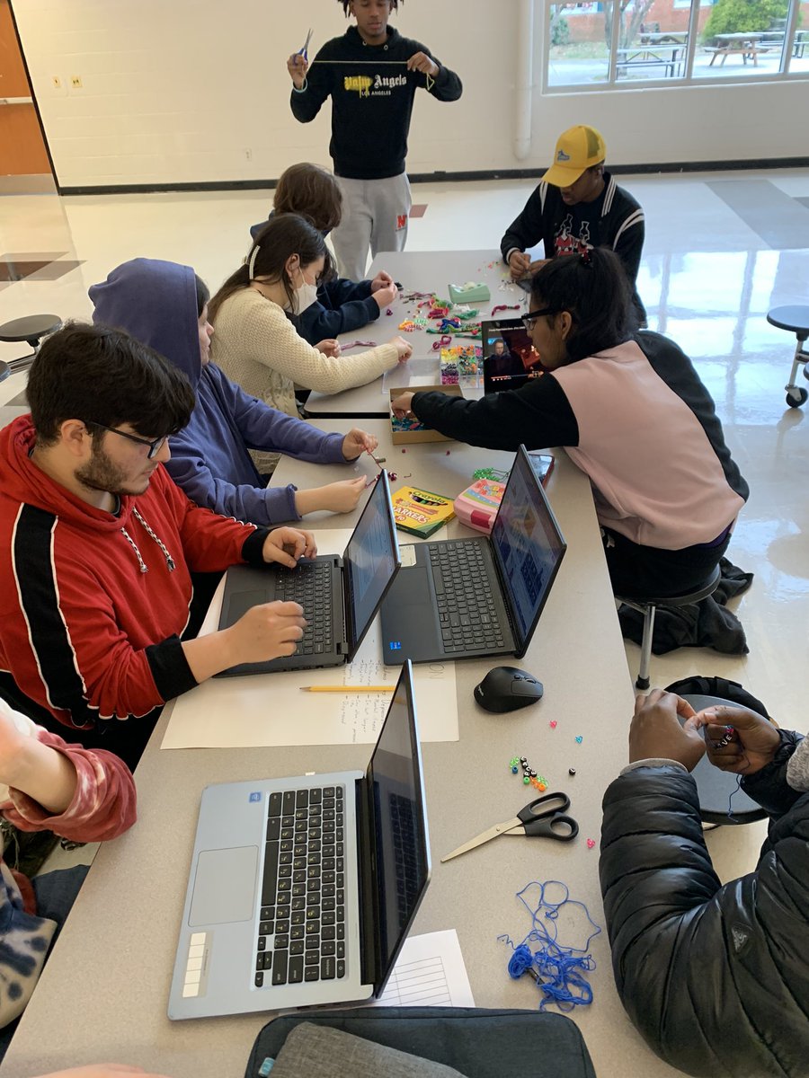 Had a great time with our seniors on SAT day. They made bracelets for children with cancer, mental health awareness posters and cleaned up our campus!