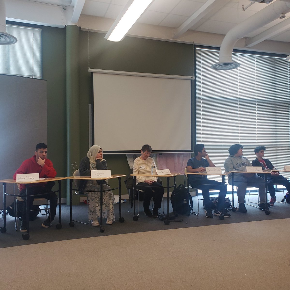 vjasully's tweet photo. We love doing a collab with #VJAEL. Thank you to the eloquent EL students as well as our own #FAE kids who shared their #ImmigrationExperience with us. Also got to spend some time with one of my all time fave immigrants, my mom. @CMacialekD230 @MrFordeVJA https://t.co/ESnw5GYUzR