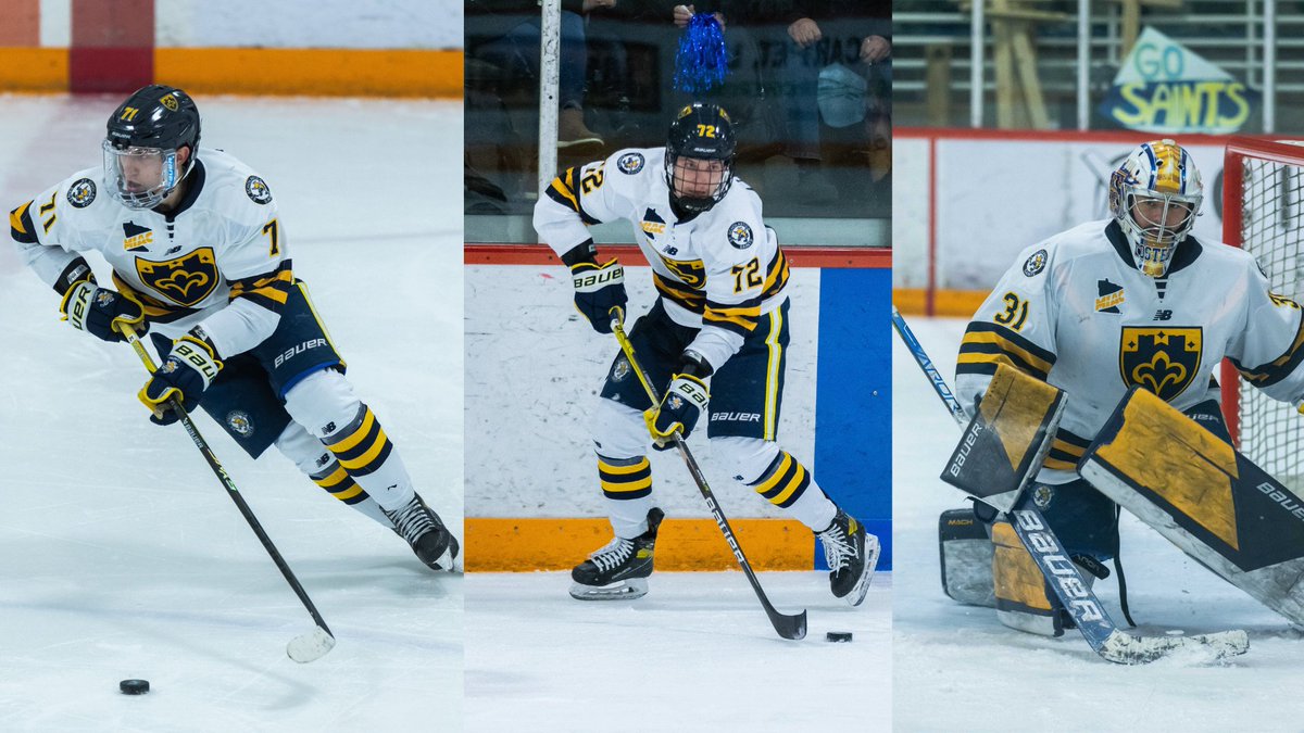 CSSsaints's tweet photo. THREE SAINTS ARE ALL-AMERICANS!

Arkhip Ledenkov, Filimon Ledenkov, and Jack Bostedt of @CSSMHockey earn AHCA All-American Awards. #GoSaints

RELEASE: https://t.co/NPgALrcjN0 https://t.co/QWyZJEt9tN