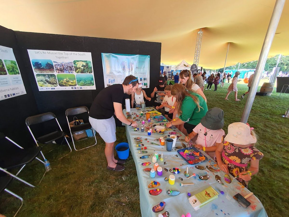 We had the best time at the Havelock mussel festival where we talked about mussel restoration and had people of all ages paint mussel shells with googly eyes! Shells were supplied by <a href="/Sanford_Ltd/">Sanford Ltd</a> #generationrestoration #musselsarecool <a href="/TrevToone/">Trevyn Toone</a> @shellfishrestnz