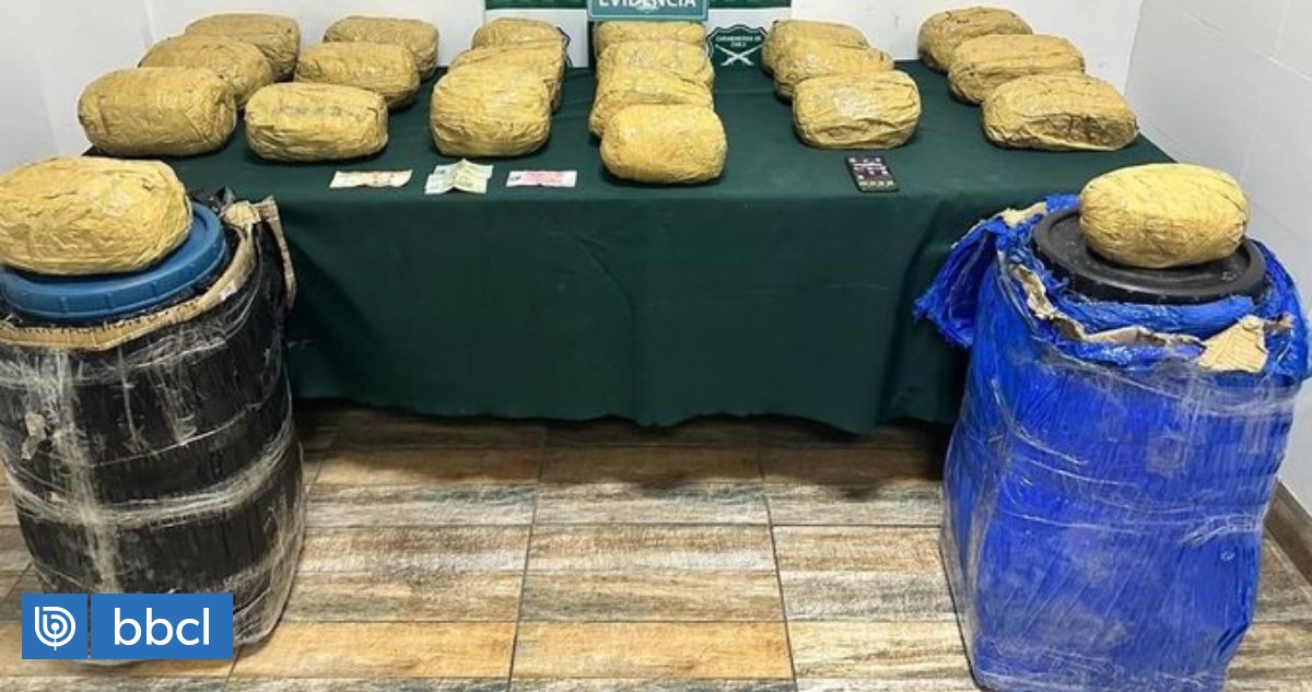 Capturan a sujeto que llevaba dos tambores con marihuana en bus que viajaba de Iquique a Santiago buff.ly/3lCgz97