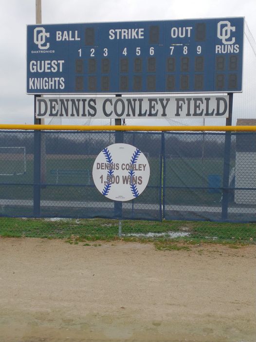 New sign at the baseball field...