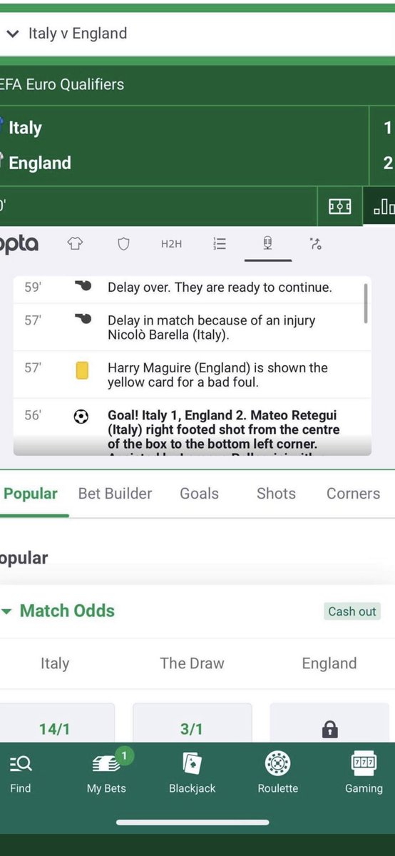 Sirdaz94's tweet photo. @paddypower A foul when it suites you, opta in the top left corner and clearly stating it’s a “bad” foul, not just any foul. Daylight robbery. https://t.co/tFf4dJ8iIR
