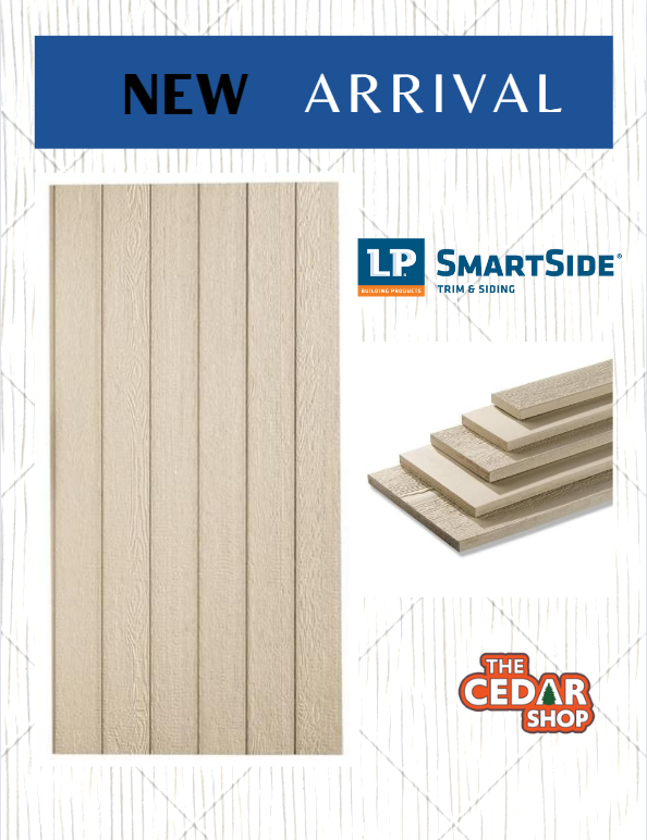 TheCedarShop's tweet photo. Arrived Today! Grooved/Non-Grooved Smart Panels and all widths of textured trim in 16' lengths. Call for Details and Pricing. https://t.co/GV34C7e6vl