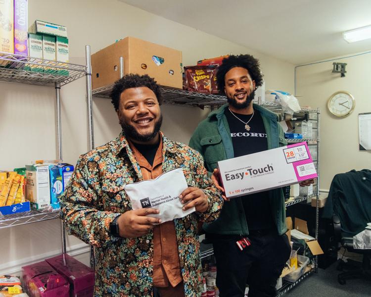 NashStreetWorks's tweet image. Our Syringe Service Program coordinators, Shamar Gunn and Kyle Oliver, were featured in Nashville Scene's article dedicated to highlighting local organizations that promote harm reduction. 
#nashville #streetworks #harmreduction #endthestigma #safe #communities #awareness
