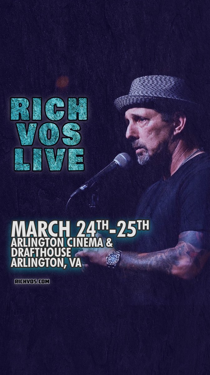 RichVos (@richvos) on Twitter photo This Friday and Saturday, <a href="/cinemadraft/">Arlington Drafthouse</a>, Arlington VA , get your tickets now, RichVos.com for more dates! This Friday and Saturday, <a href="/cinemadraft/">Arlington Drafthouse</a>, Arlington VA , get your tickets now, RichVos.com for more dates!
