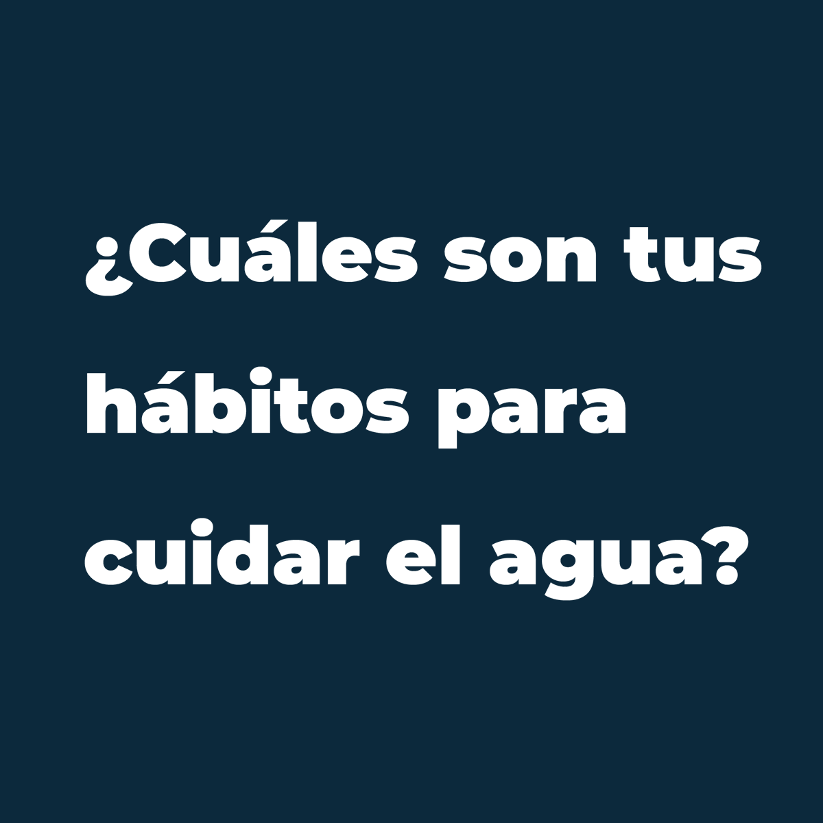 AguaCapitalOrg's tweet photo. 💙Nos importa conocer tus #buenoshábitos
#Comparte y #contesta 💧
¡Por un uso responsable del agua! https://t.co/D9KzvdhjML