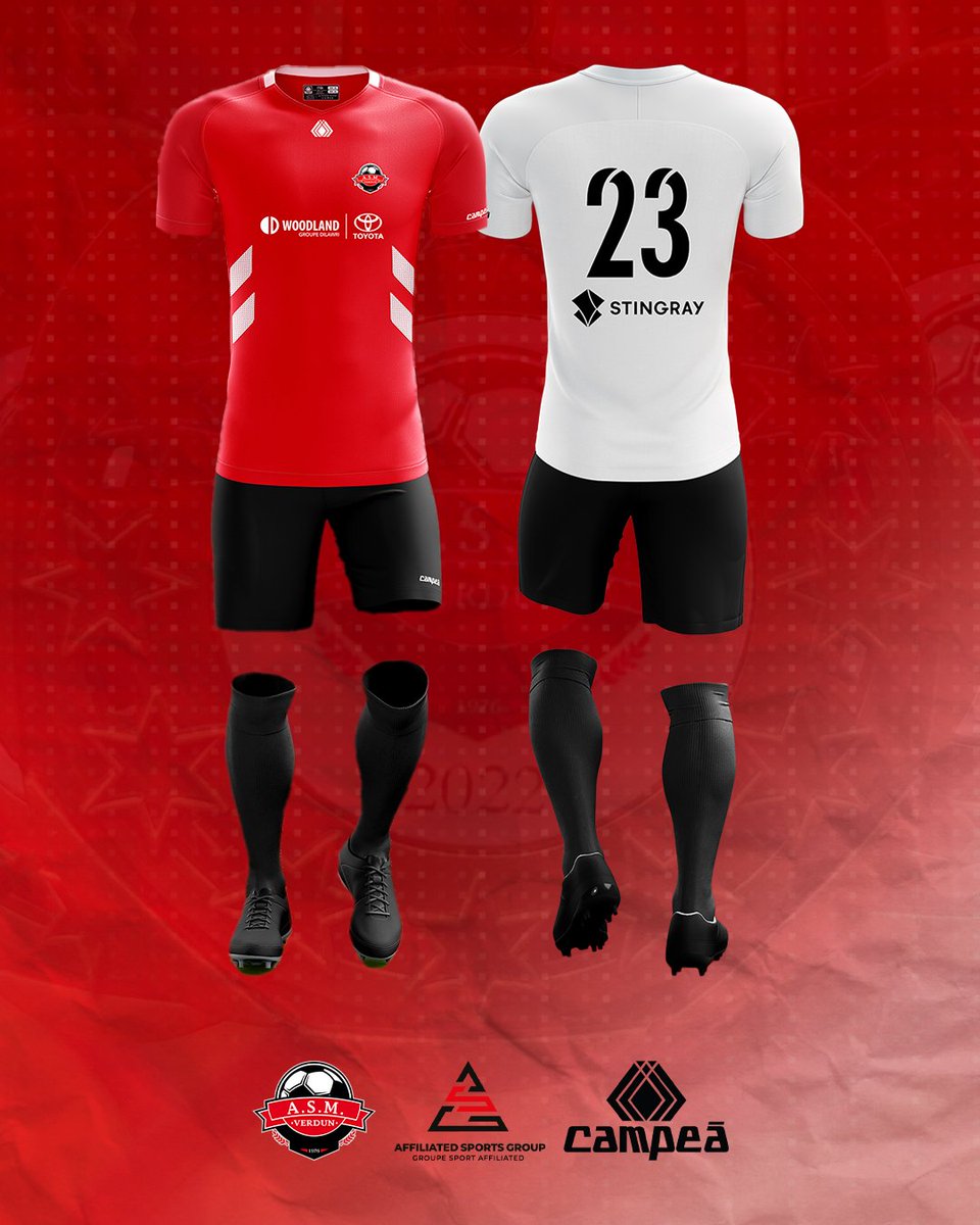 SoccerVerdun's tweet photo. Nouvelle saison, nouveau look. 

L'ASMV est heureuse d'annoncer son nouvel uniforme pour les équipes compétitives, saison été 2023! 🔴

#AllezVerdun https://t.co/YcmF1Dbikh