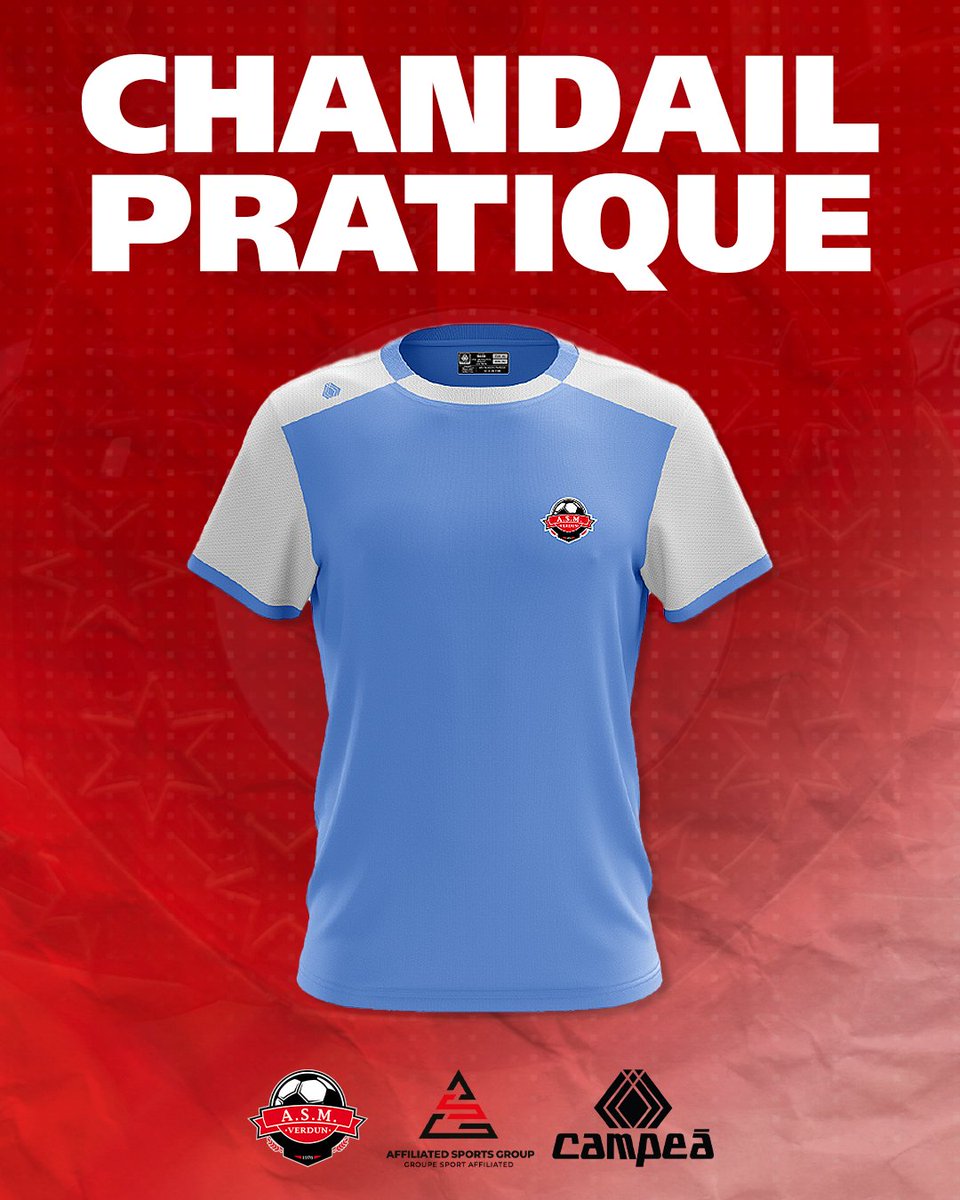 SoccerVerdun's tweet photo. Nouvelle saison, nouveau look. 

L'ASMV est heureuse d'annoncer son nouvel uniforme pour les équipes compétitives, saison été 2023! 🔴

#AllezVerdun https://t.co/YcmF1Dbikh