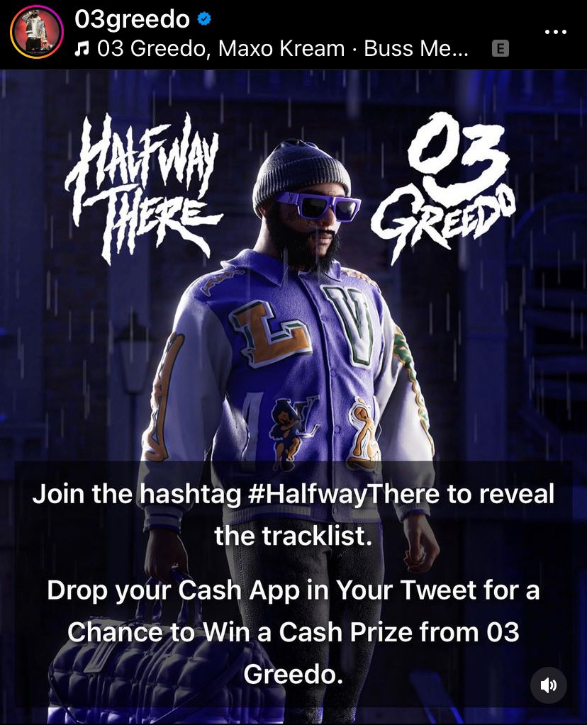 _BiggBangzz's tweet photo. @03Greedo  welcome back fam!! #HalfwayThere 

Shiii if I win imma invest that to my craft 🎙💯🔥. 

$Biggbangzz https://t.co/TgPzHgWvIh