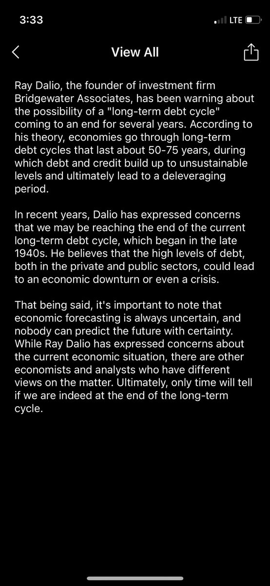 joeyeh's tweet photo. Hey ChatGPT, does Ray Dalio think we are at the end of the long term debt cycle? https://t.co/mBcuklvNY5