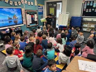 mlyons2350's tweet photo. March is Reading Month celebration continues with our  @HamlinHawks13 as Oakalnd University basketball players read with students to spread the joy of reading.  #rcspride https://t.co/AHKPNxn00t