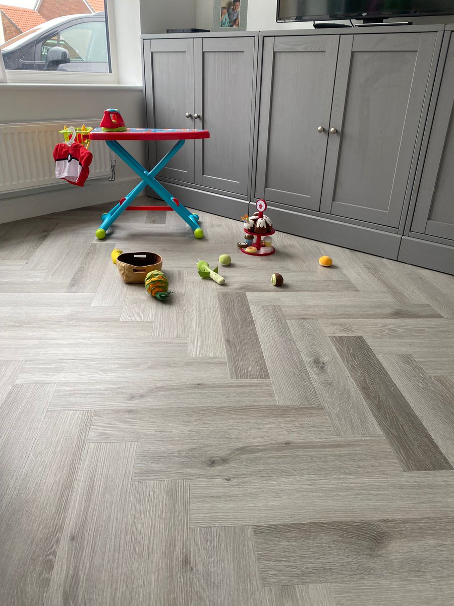 New build completed using <a href="/luvantoflooring/">Luvanto</a> Contemporary Herringbone Misty Elm to the downstairs and standard plank to en-suites &amp; bathroom onto <a href="/HansonPlywood/">Hanson Plywood Ltd</a> SP101. Passion carpets to bedrooms, landings and stairs onto  Powerstep underlay.  #LuvantoLove