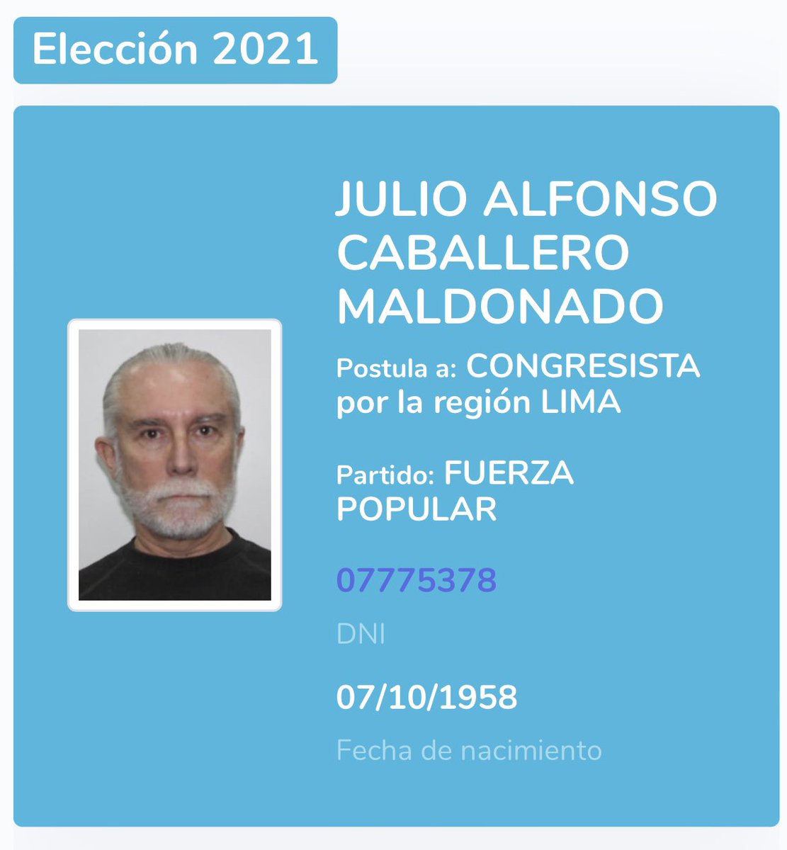 videitomanda's tweet photo. Fujimorista @JulioCaballeroM, personaje que le grita a todos ignorantes, caviares, vividores del Estado tiene nula formación académica. El candidato de @KeikoFujimori le facturó al Estado S/. 27.114
Le facturó casi 1 año de sus ingresos declarados, resultó más vividor del Estado https://t.co/YwXytGp2W5