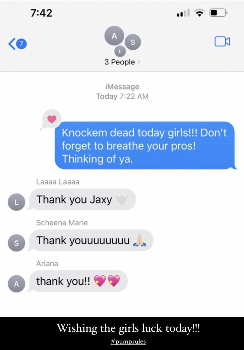sur_rules's tweet photo. Jax Taylor shares screenshot of his text sending support to Lala, Scheana and Ariana ahead of the reunion after saying on #WWHL that he is the only guy that has reached out to her since Scandoval. #PumpRules https://t.co/M9MyfFQvfm