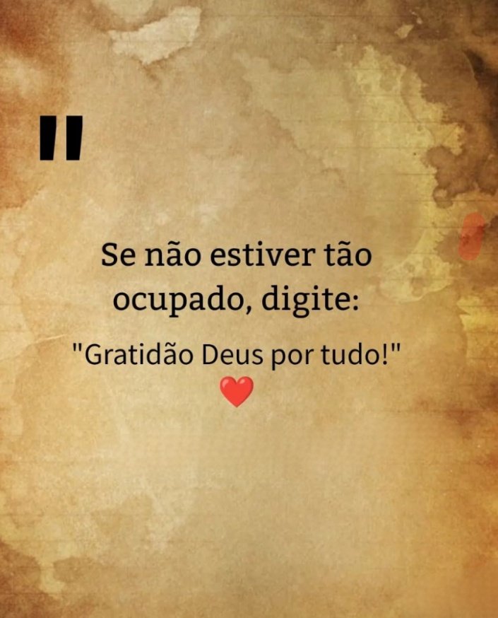 Gratidão a Deus por tudo ❤️