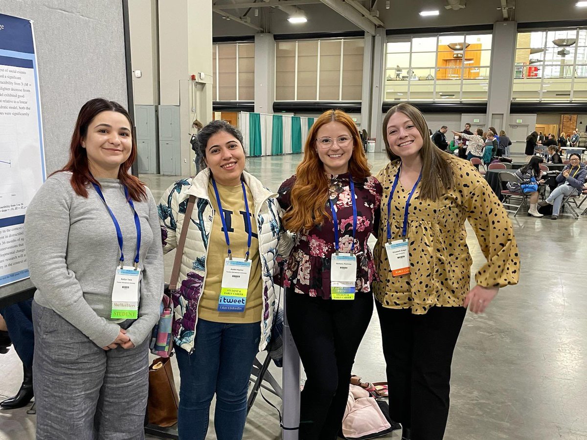 AtefehKarimi12's tweet image. Wrapped up my first day at #srcd with checking the wonderful work of my friends at @DevSciFIU 
@Kait_Testa @elizabethVedgar @BethanyKRamirez @InfantDevLabFIU @plsdlab 
#SRCD2023