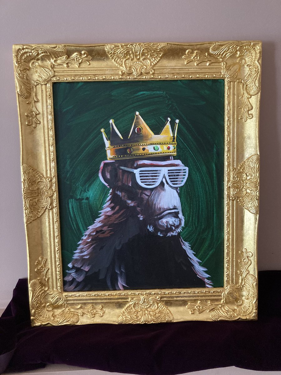 Shield (@bradfordshield) on Twitter photo King Bradford Rich is finally home!!!
Thank you <a href="/CarverdeMedici/">Carver de Medici 🎩🎩🎩</a> and the artist for all the hard work! Pictures don’t do it justice!
#ApesOnCanvas <a href="/the_ape_society/">The Ape Society</a> #art King Bradford Rich is finally home!!!
Thank you <a href="/CarverdeMedici/">Carver de Medici 🎩🎩🎩</a> and the artist for all the hard work! Pictures don’t do it justice!
#ApesOnCanvas <a href="/the_ape_society/">The Ape Society</a> #art