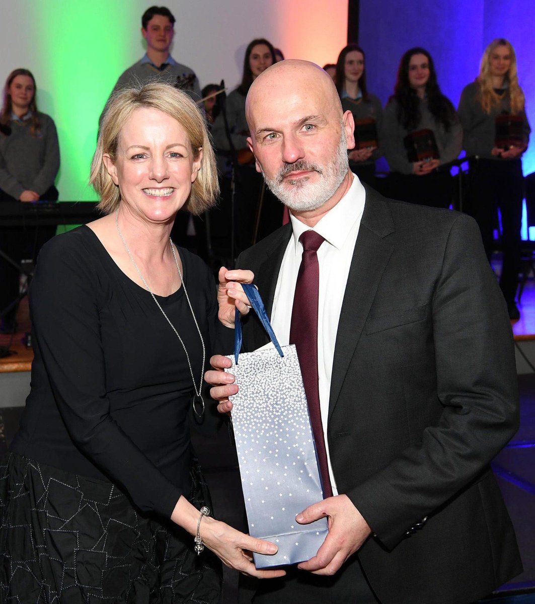 accsirl's tweet photo. ACCS Assistant General Secretary, Áine O'Sullivan with Richard Prendeville of @TarbertComp following tonight's entertainment at #accscon23 https://t.co/Z6hWq25xgI